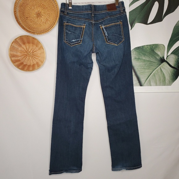 Buckle BKE Denim Harper Boot Cut Jeans Dark Wash - Picture 3 of 8